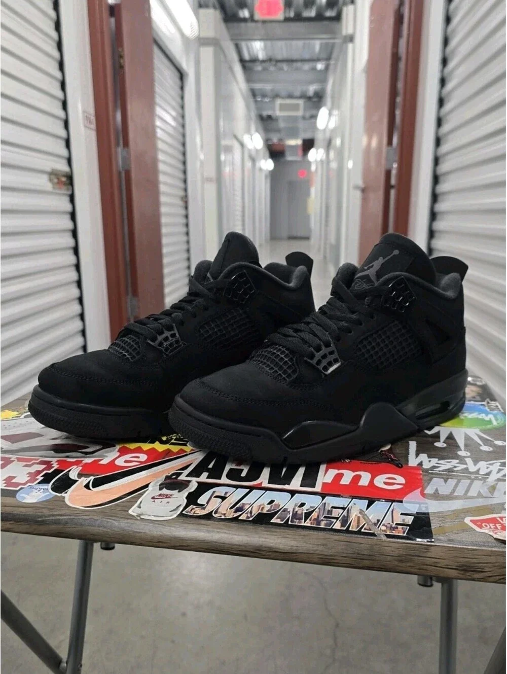 AIR JORDAN 4 RETRO BLACK CAT FV5029-010 SIZE 8.5